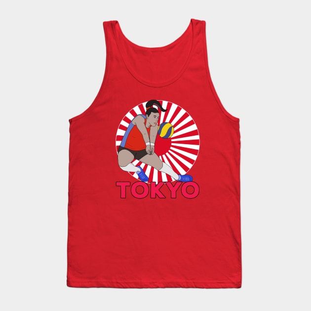 Volleyball Tokyo Tank Top by DiegoCarvalho